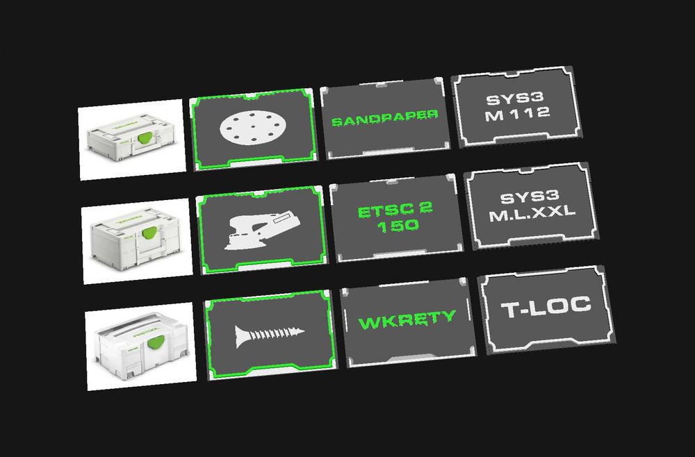 Festool - Etykieta v3 skrzynki T-LOC/SYS3