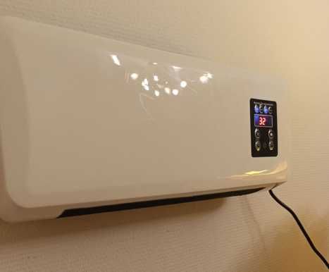 обігрівач настінний з пультом вентилятор дуйка тепло кондиціонер сушка