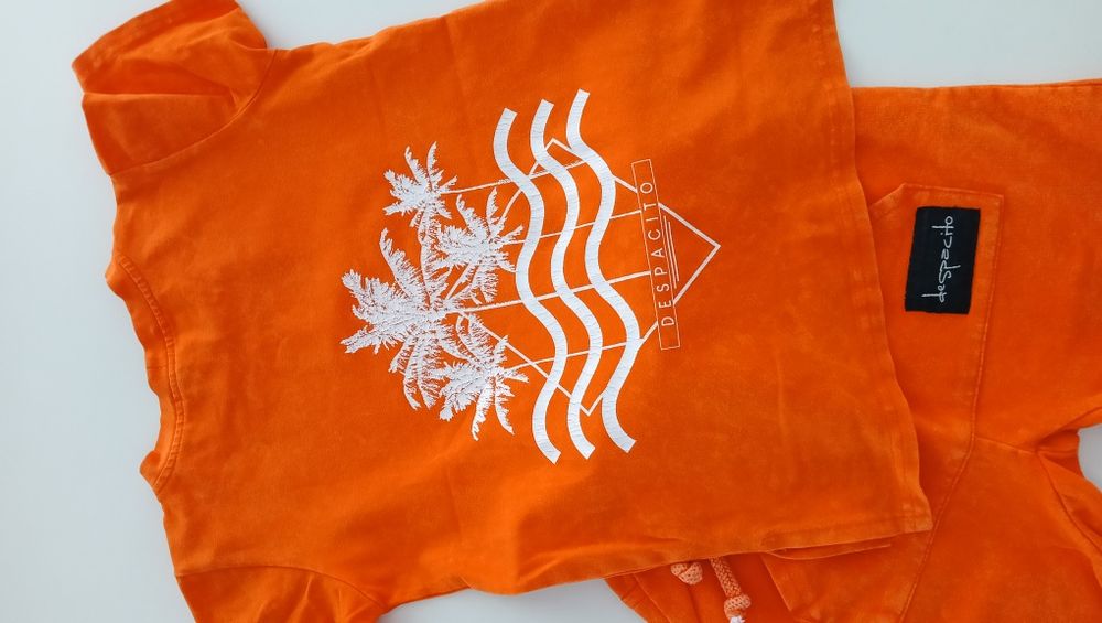 Komplet Despacito dekatyzowany pomarańczowy Orange 98 104