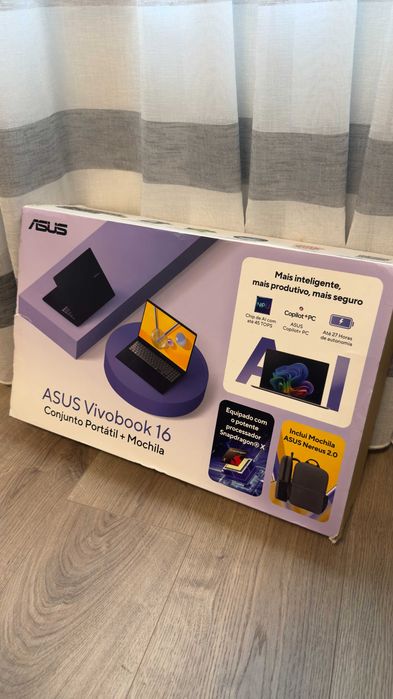 ASUS Vivobook 16 16GB/1TB Snapdragon X - Copilot+ PC - ainda com caixa
