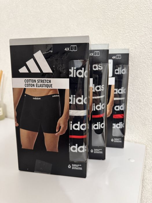 Чоловічі труси боксери Adidas 4 шт Cotton/Micro  ORIGINAL