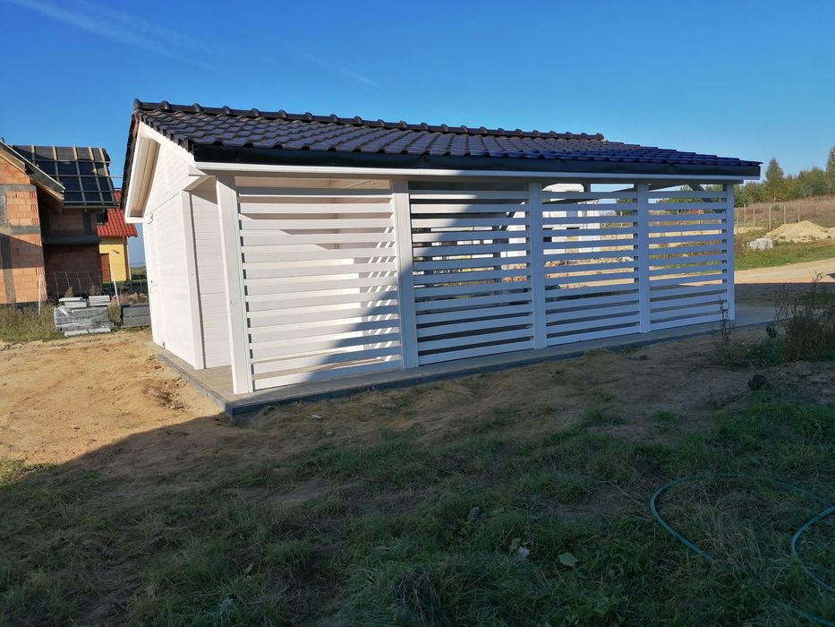 Garaż wiata konstrukcja szkieletowa