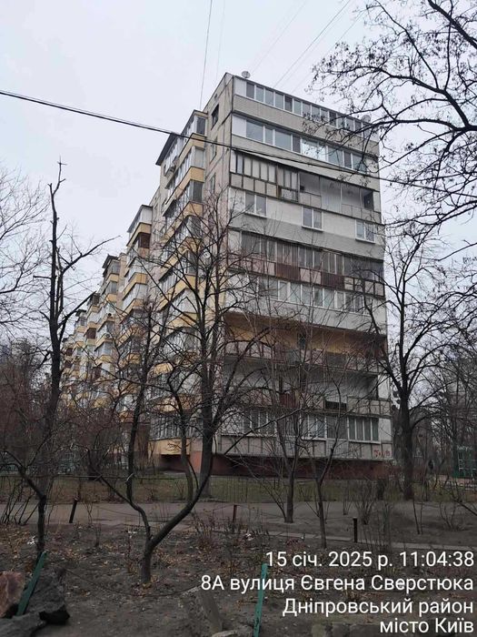 1-кім вул.Сверстюка Євгена, буд. 8а М"Лівобережна"-5хв.пішки Терміново