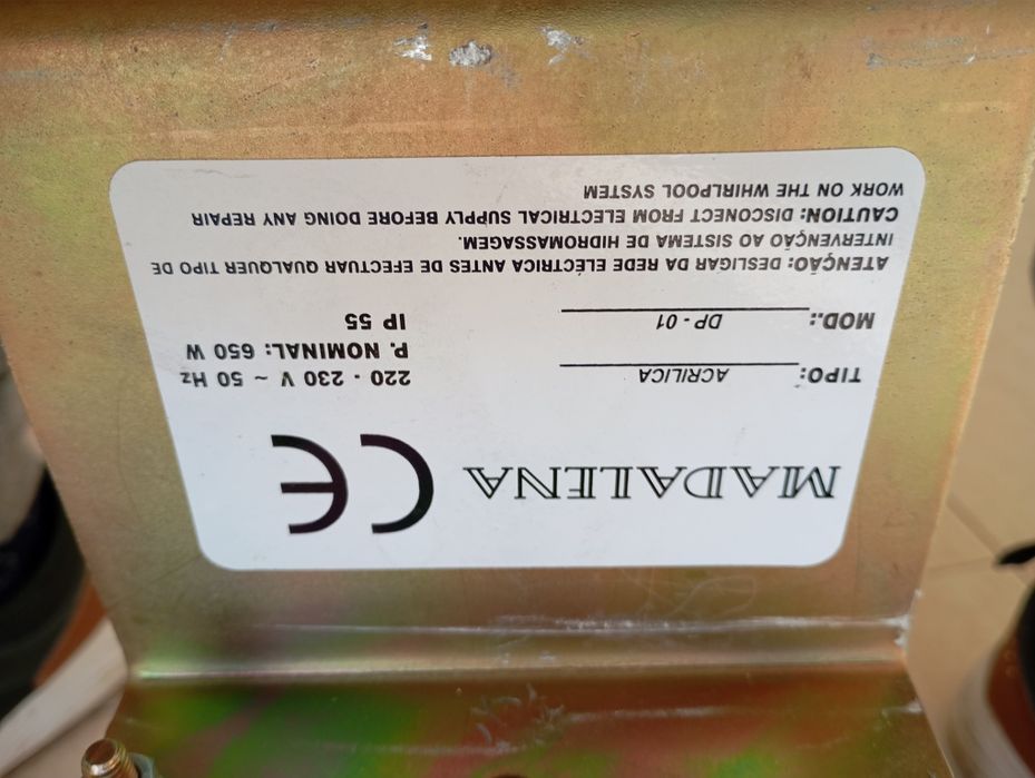 Motor eléctrico ou Bomba de água