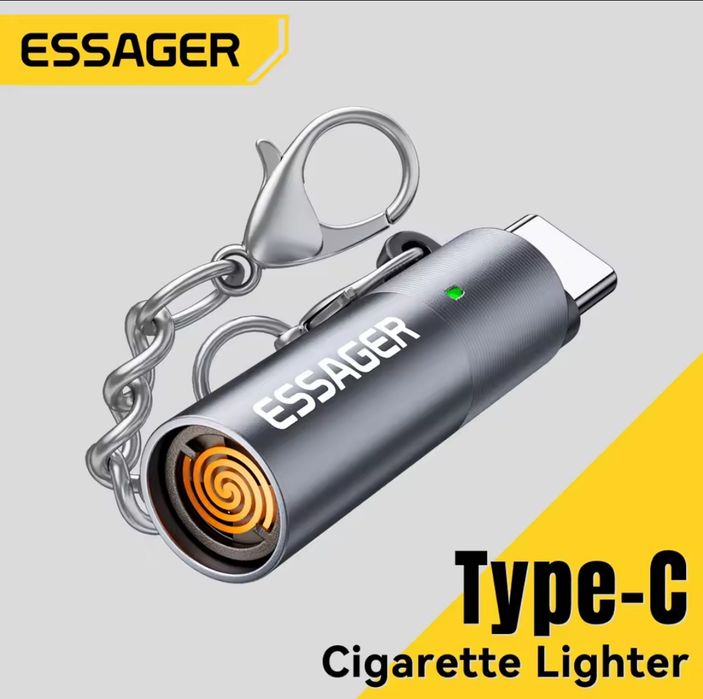 Прикурювач Essager Type-C  міні-запальничка