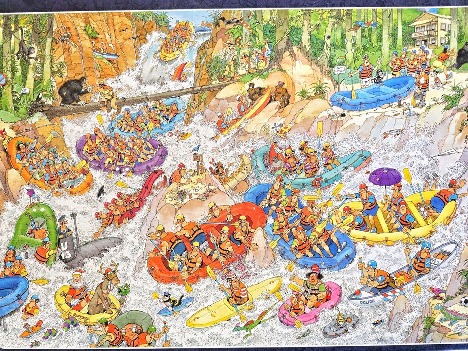 Puzzle 3000 Jan van haasteren Rafting