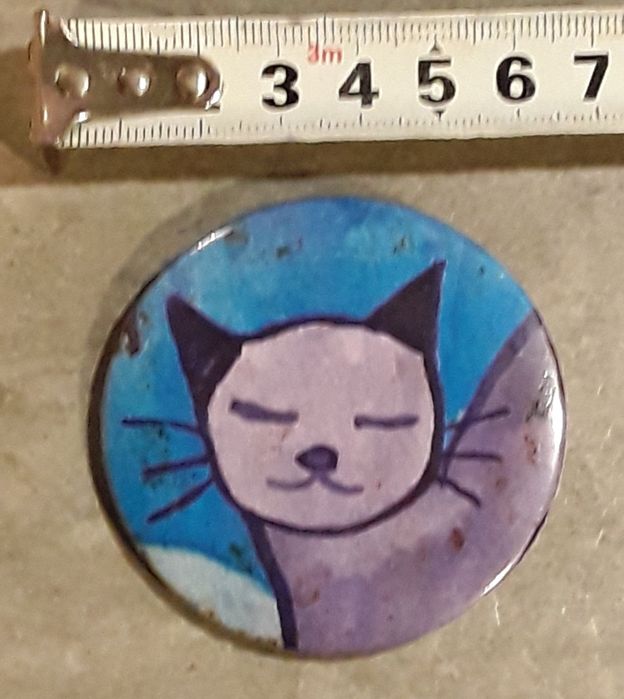 Pin grande crachá gato