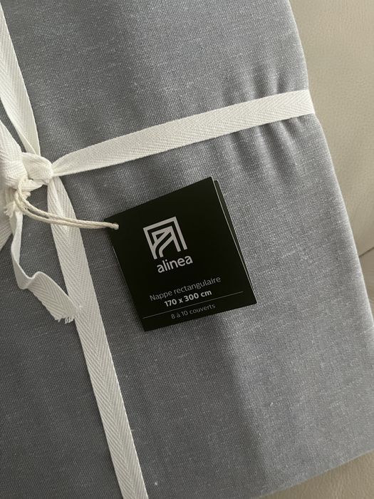 Toalha de mesa 170x300 cm alinea algodao e linho