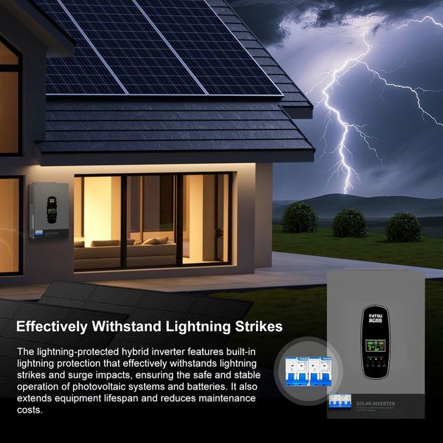 Гібридний інвертор DatouBoss DT4862L 48v 6.2kW 6200W