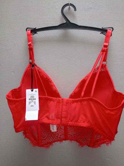 Czerwony gorsetowy biustonosz Primark roz  85C Nowy