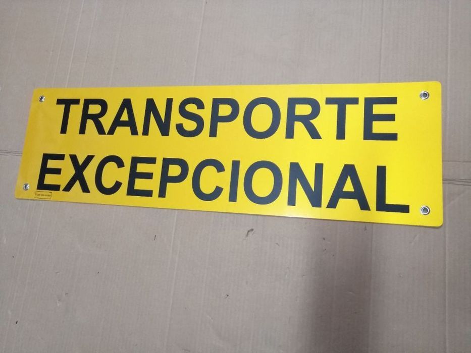 Placa de transporte Excepcional  ( NOVA )