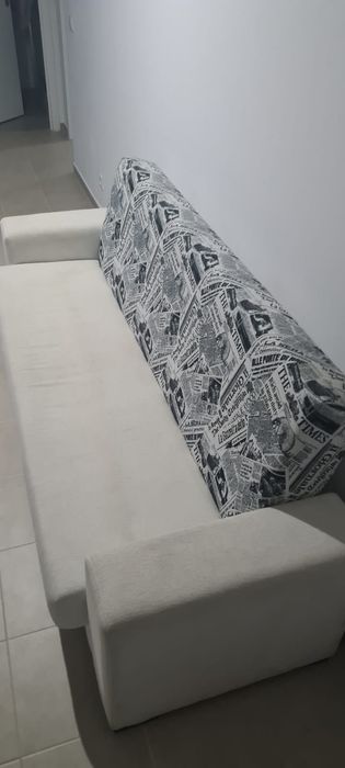 Sofá Cama Branco 2.30m