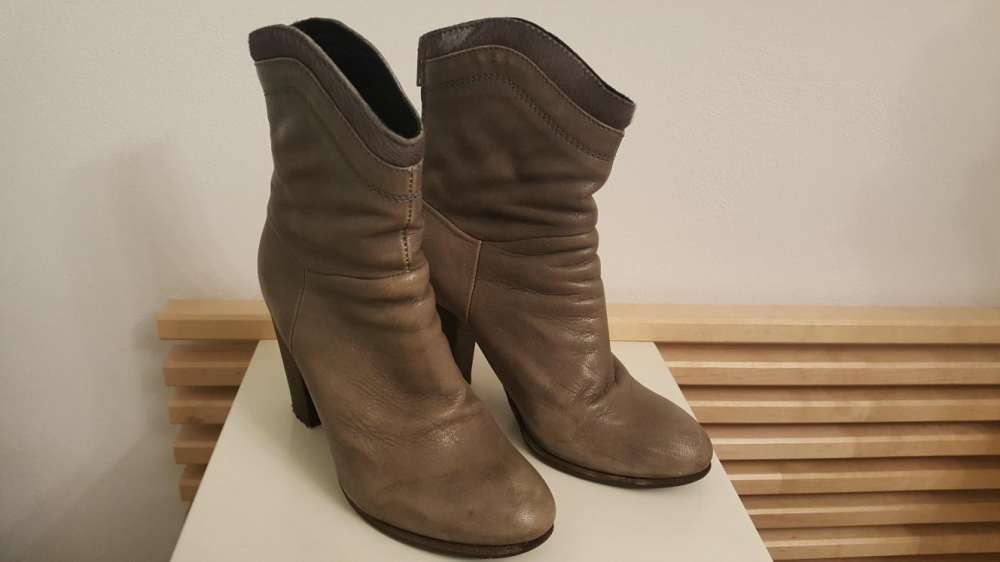 Skórzane botki rozmiar 37