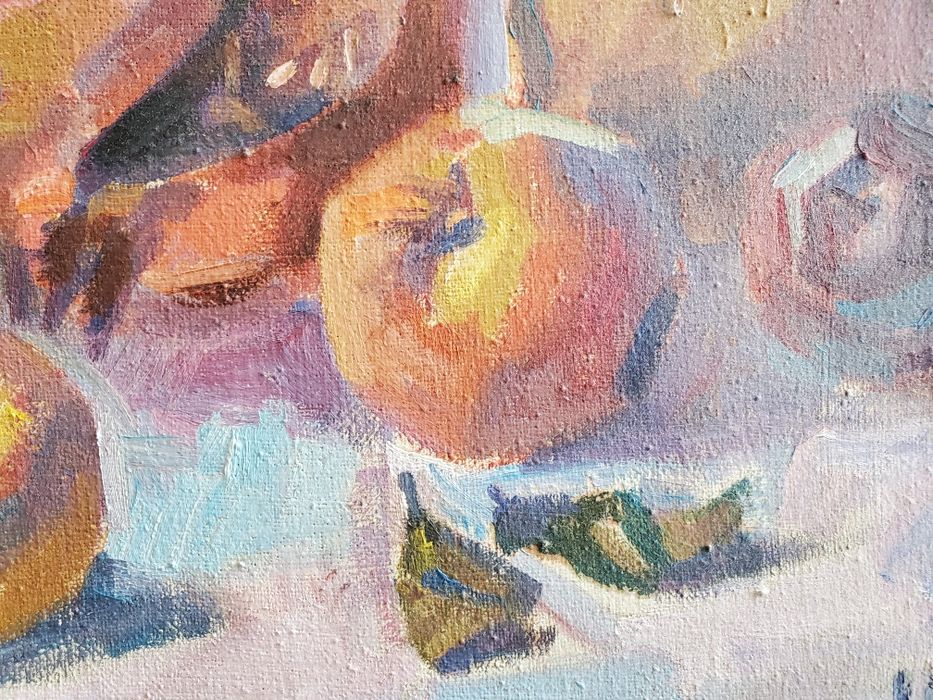 Фрукты, холст, масло