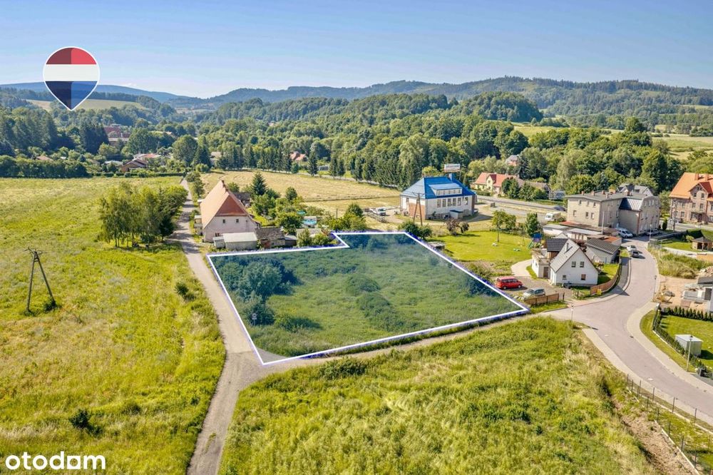 Działka budowlana 2.873 m²,  z mediami i dojazdem