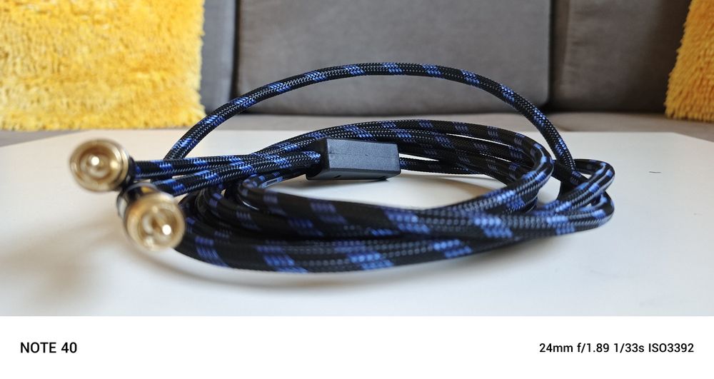 Przewód/kabel AUX, Jack/cinch, długość 2,9m.