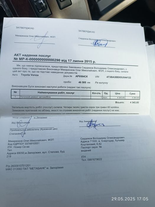 Тойота Венза 2013 full