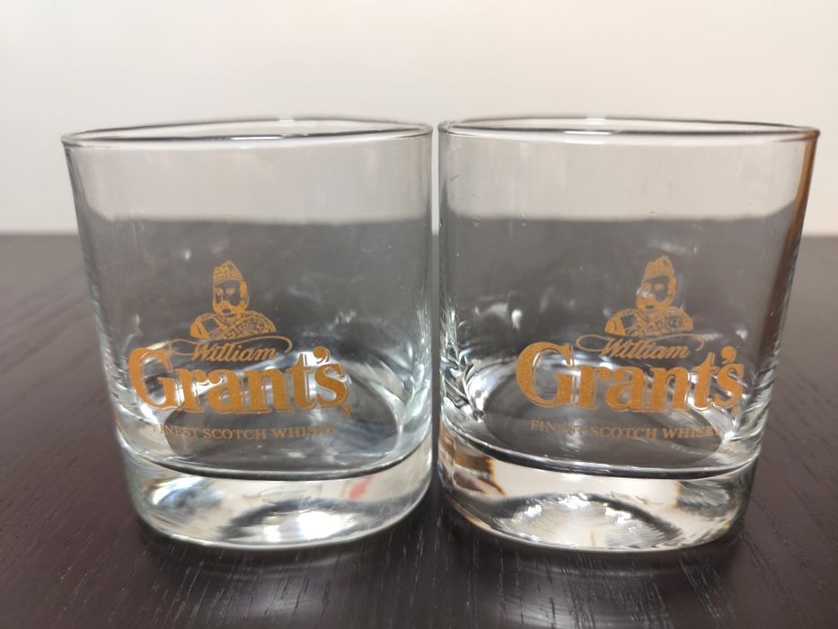 Lote de 5 copos de Whisky Grants