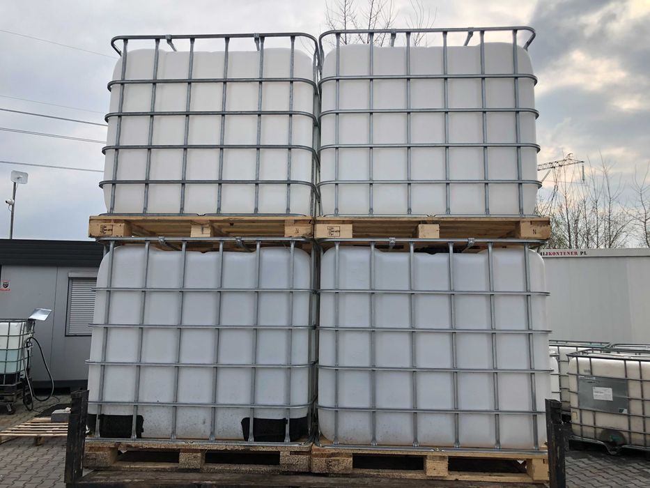 ZBIORNIK REGENEROWANY 1000 litrów, Mauzer, IBC paleta drewno czysty