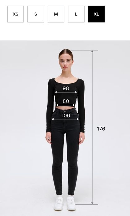 Czarna Sukienka w Stokrotki XL Cropp