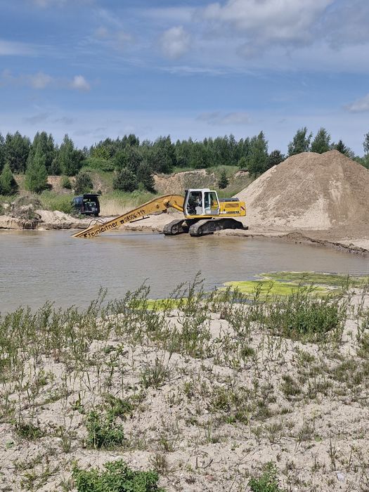Wynajem koparek long kopanie stawów czyszczenie zbiorników wodnych