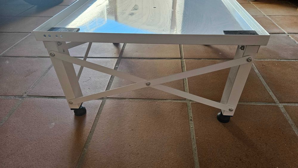 Pedestal duplo de lavandaria VEVOR para máquinas de lavar e secar (124x54.9 cm e 30cm altura)