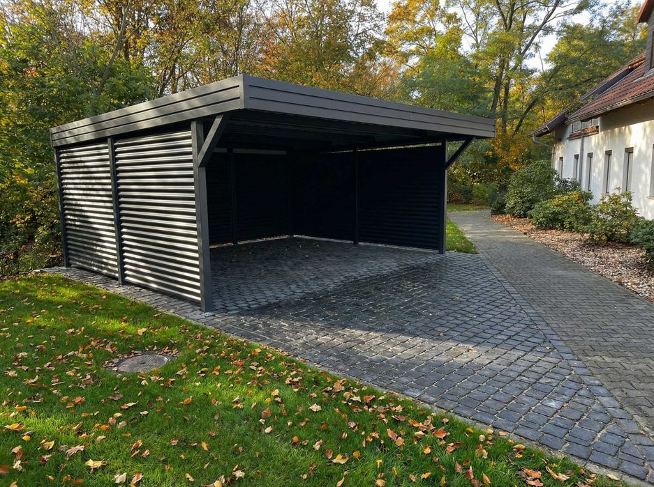 carport - wiata garazowa z pomieszczeniem gospodarczym lub bez