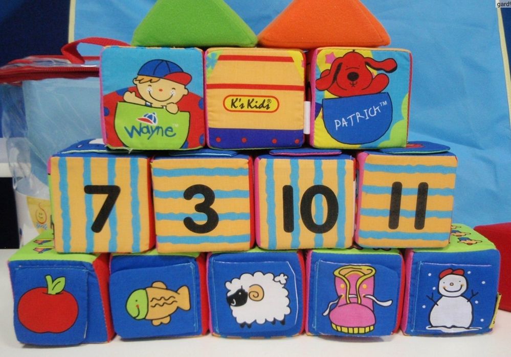 Набор тканевых мягких кубиков K's Kids