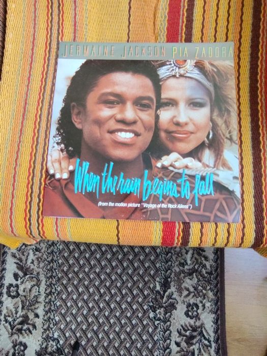 Jermaine Jackson/Pia Zadora - When The Rain Begins To Fall, 12"Maxi si