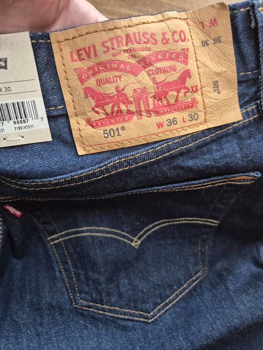 Нові чоловічи джинси Levis 501 [33/32, 34/30, 34/32, 36/30]