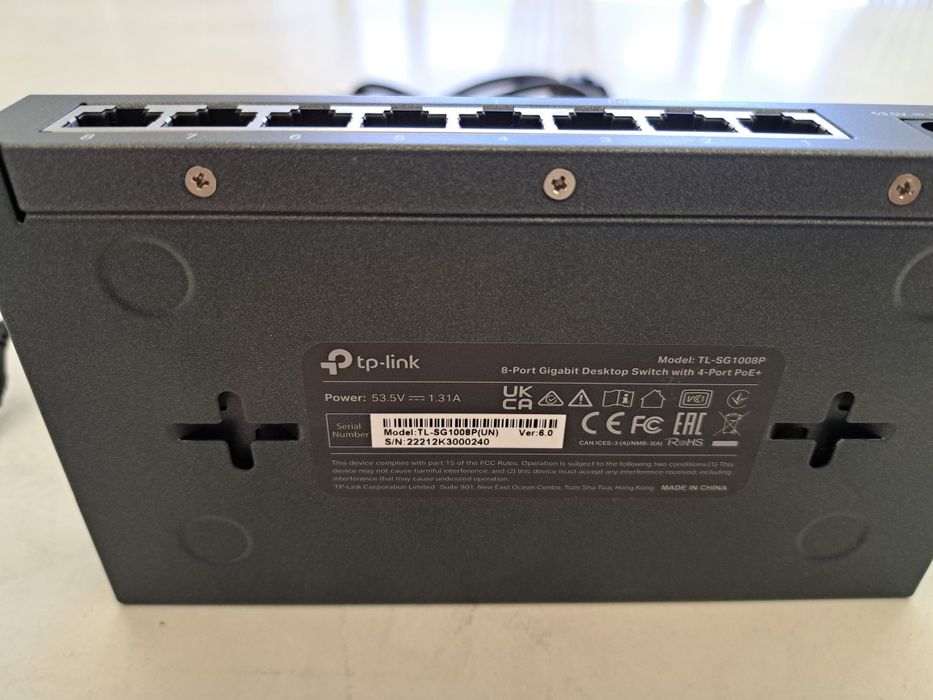 Switch Tp-link 8 portas com 4 portas POE TL-SG1008p64283918970113121