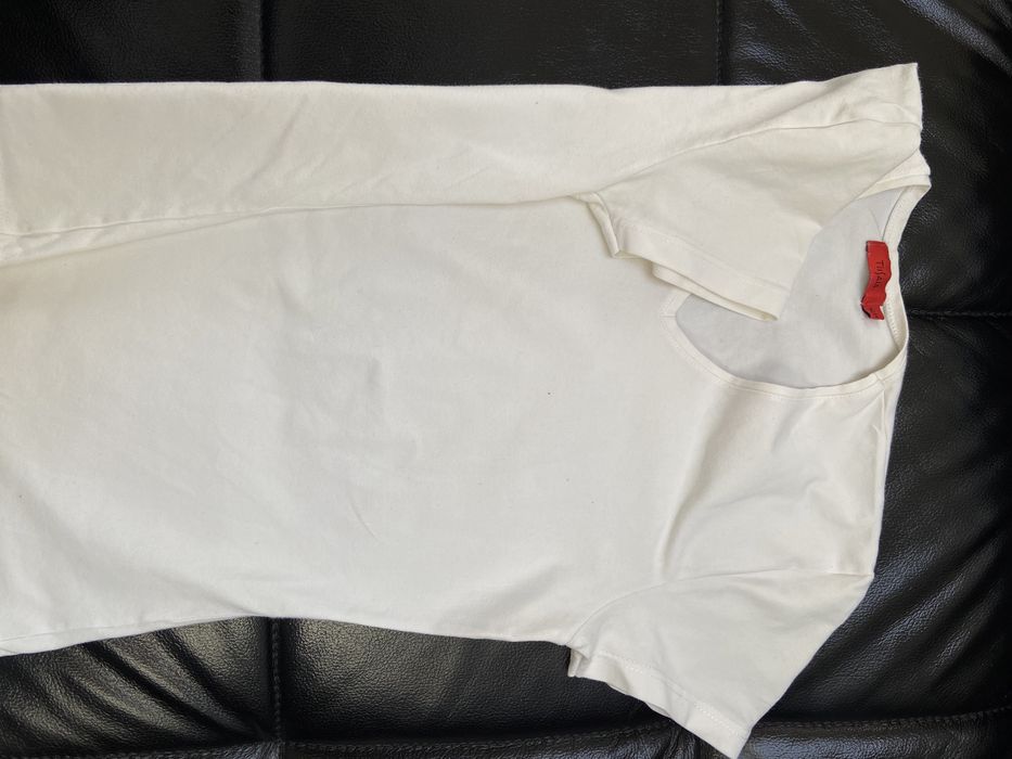 Bialy t-shirt basic rozmiar S