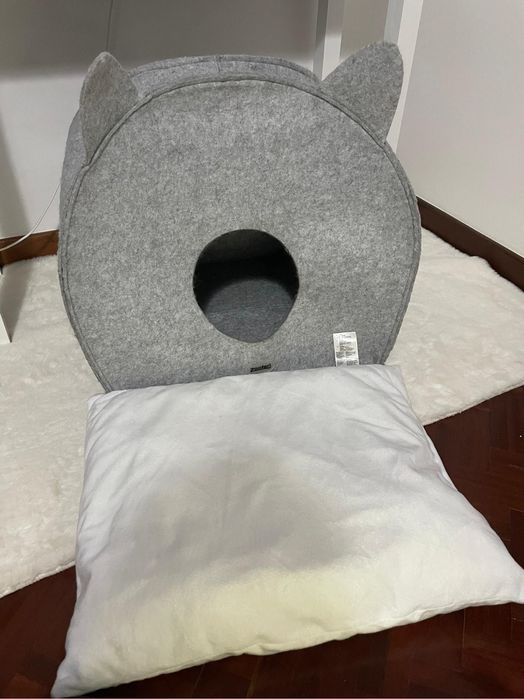 Cama para Gatos Cor Cinza com Almofada 15€