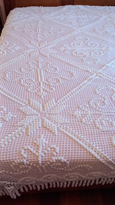 Colcha de renda cama casal ou solteiro