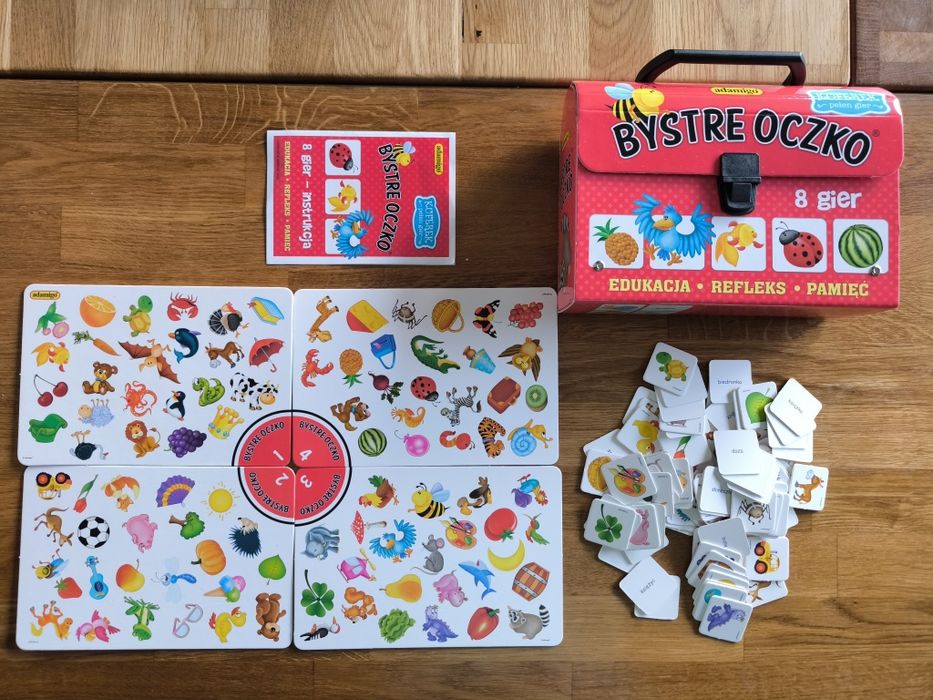 Zestaw 9 gier i układanek edukacyjnych dla dzieci CzuCzu Kpt Nauka inn