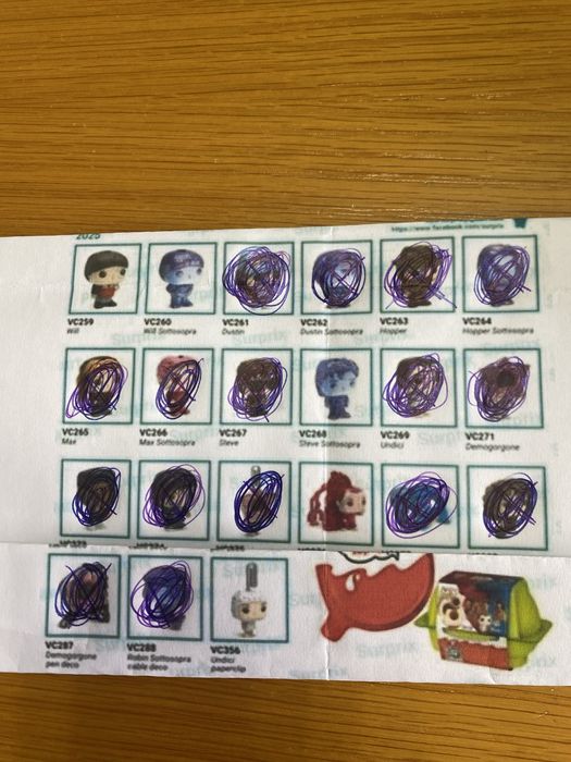 Stranger Things Kinder troca