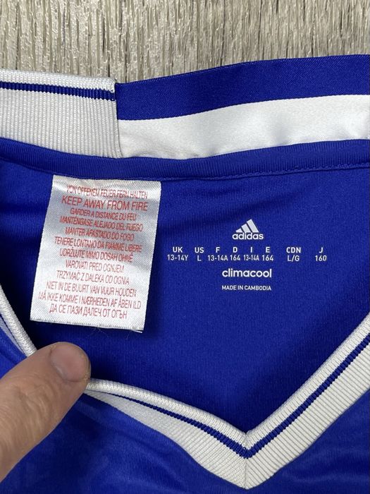 Adidas Chelsea футбольная форма 13-14 лет 164 см подростковая синяя