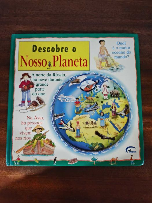 Livro interativo "Descobre o Nosso Planeta" – Impala – com janelinhas tridimensionais
