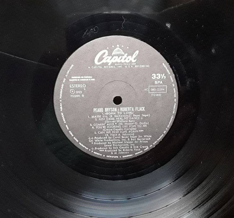 Vinil LP Peabo Bryson e Roberta Flack - Born To Love