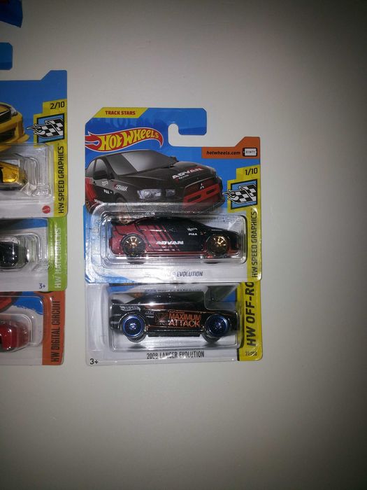 Subaru e Mitsubishi - Hot Wheels - Matchbox - Carros Coleção 1/64