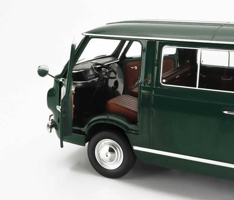 Model 1:18 Mitica Fiat 850 Familiare serie-2 1970 green/brown interior