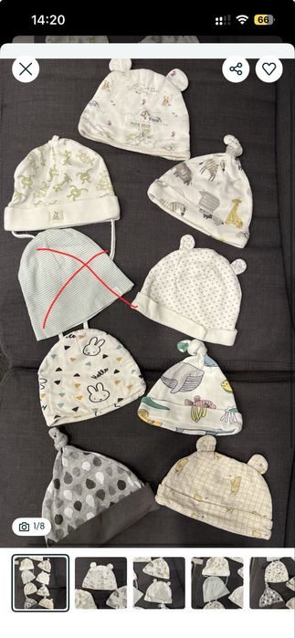 Лот за 219 грн.Шапочка для новонародженого, шапочки в пологовий, шапка