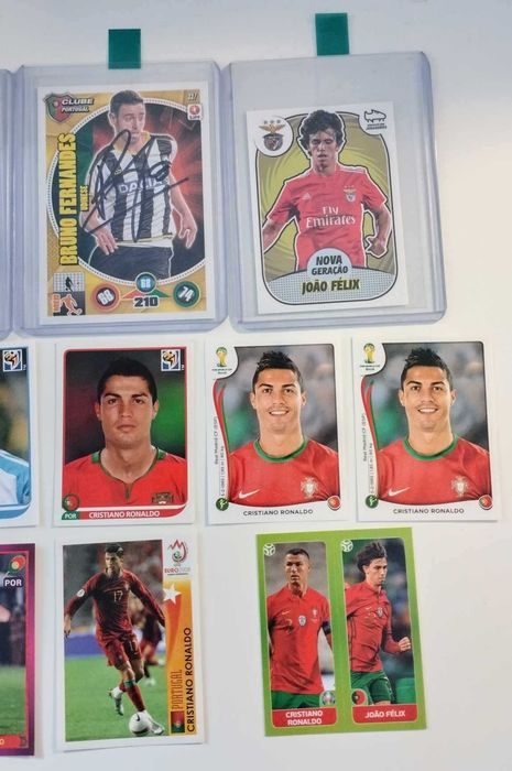 Cromos Panini/Topps Cristiano Ronaldo, Messi, João Felix, Luís Figo...
