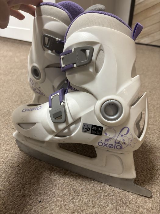 Łyżwy Oxelo regulowane rozm. 32-34 cm.