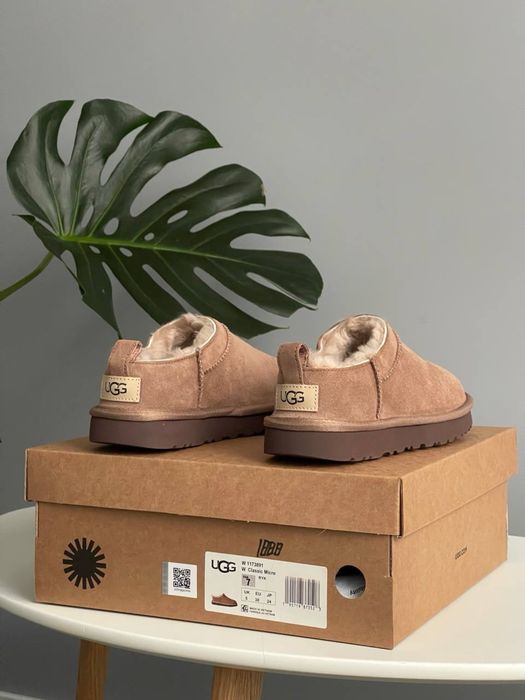 Утеплені Жіночі UGG Classic Micro Rocky Oak угі