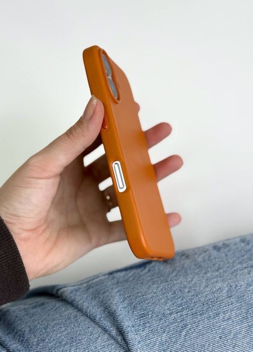 Шкіряний чохол з Magsafe для iPhone 16 , 16 pro, 16 pro max