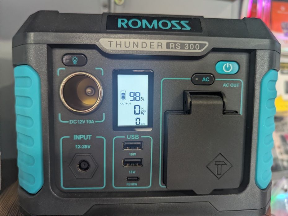 Зарядна станція Romoss RS300 / 231 Вт⋅год/ 300 Вт (пікова 600 Вт)