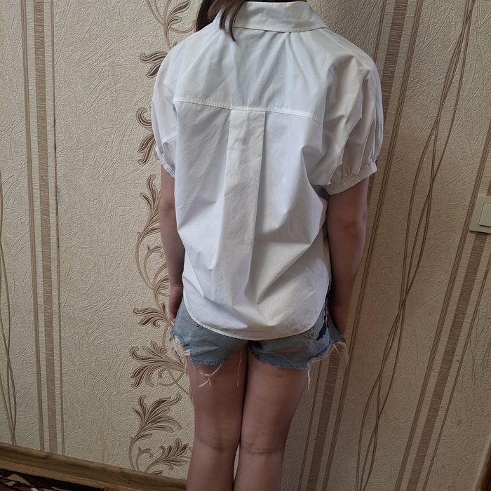 Рубашка ZARA BASIC, розмір S, біла, х/б