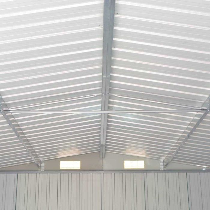 Abrigo de jardim em aço galvanizado — 257x779x181 cm