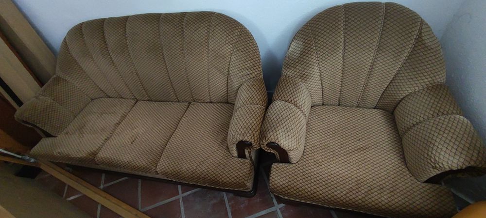 Conjunto de sofás vintage